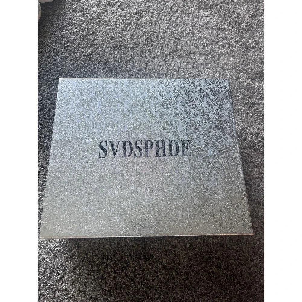 SVDSPHDE Woman’s Black Round Toe Lace Up Ankle Boots Size 9.5 New With Box.
